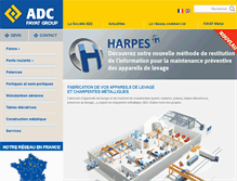 Tablet Screenshot of adc.fr